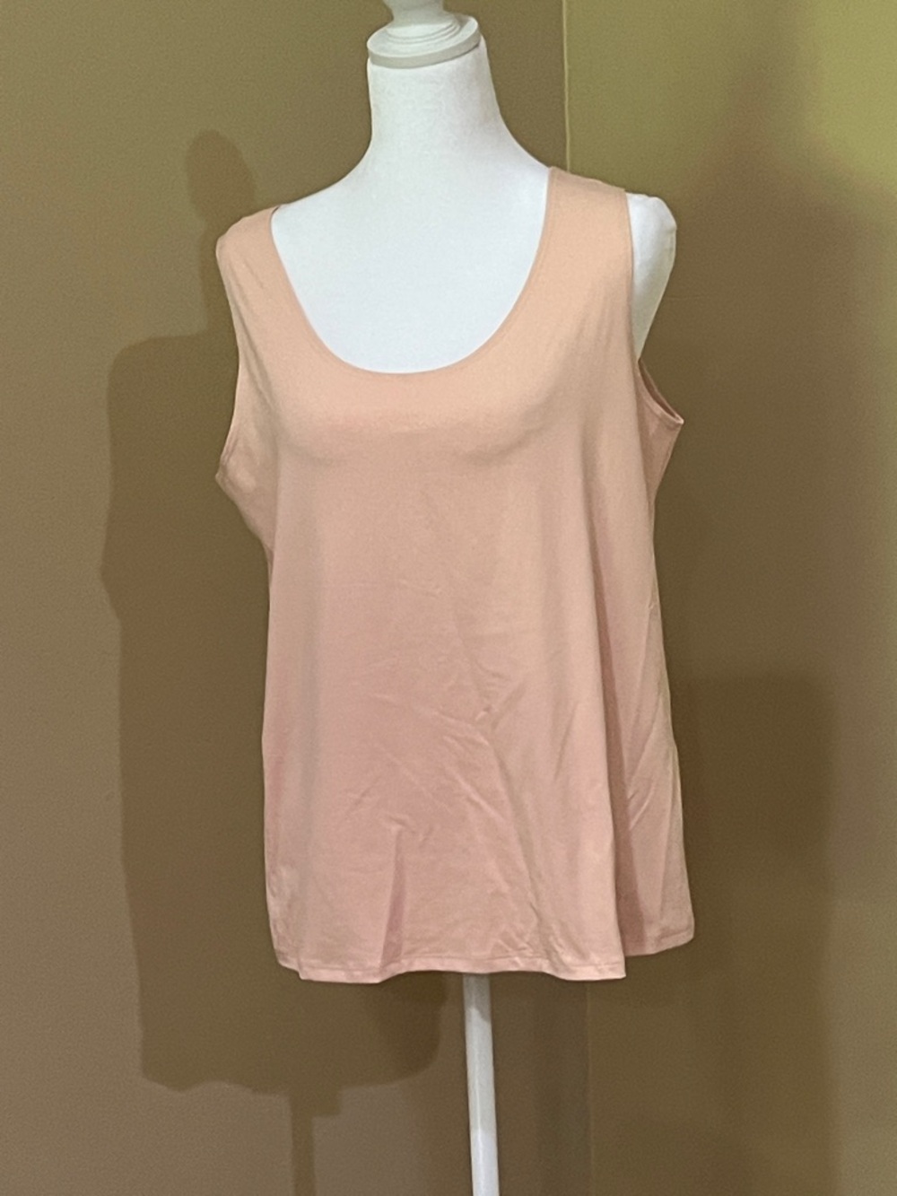 Chico’s Scoop Neck Tank Top - Blush Pink